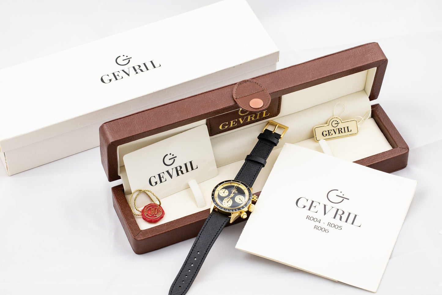Gevril 18K Tribeca Chronograph “Paul Newman” Full Set, 1 of 100, First Execution