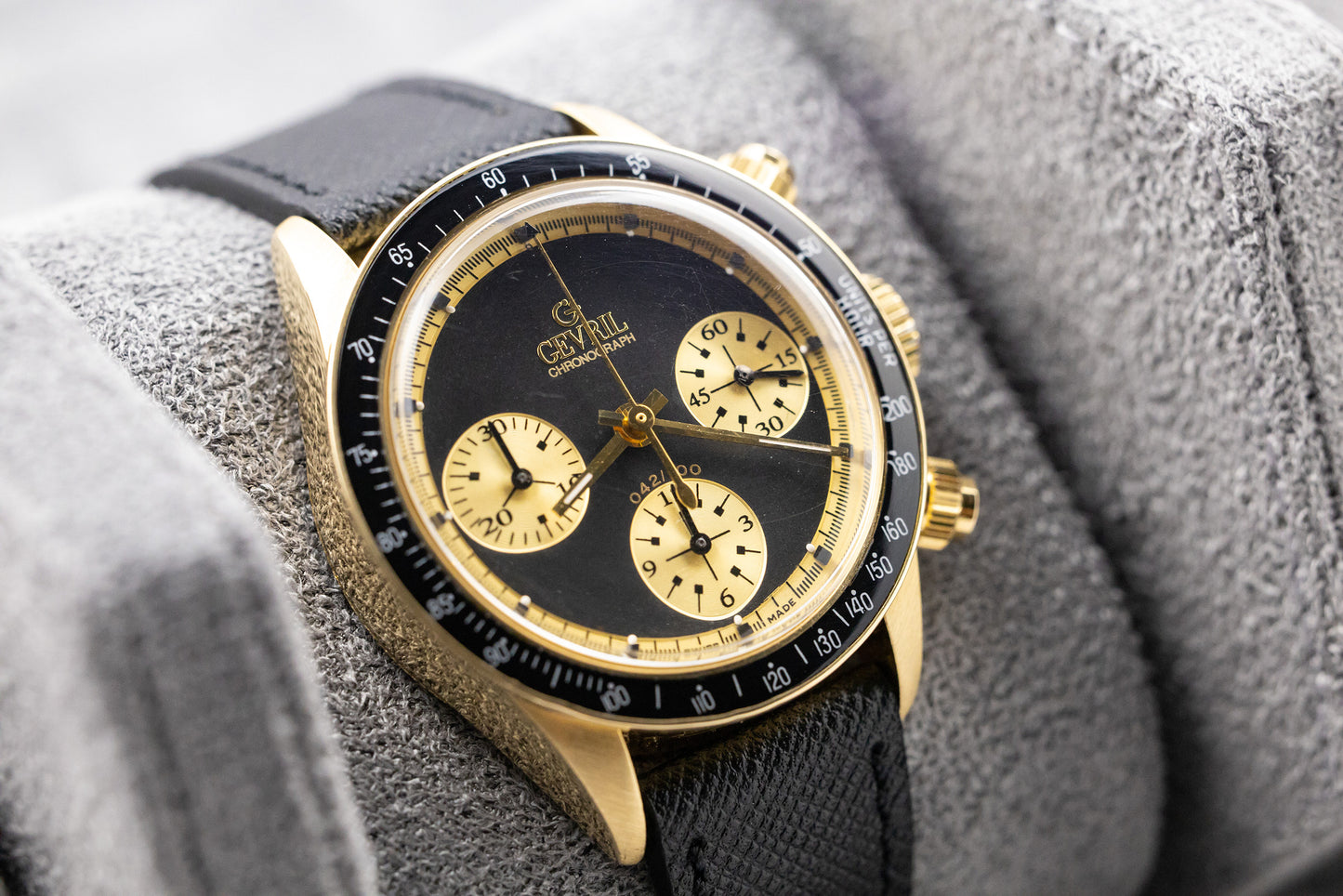 Gevril 18K Tribeca Chronograph “Paul Newman” Full Set, 1 of 100, First Execution