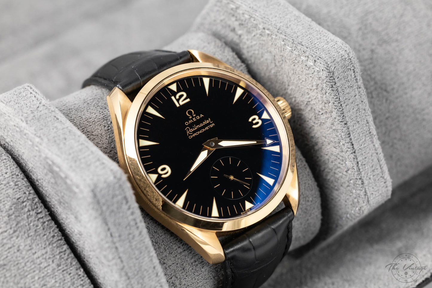 Omega Railmaster XXL Full Set Massive 49mm 18K Red Gold Model 221.53.49.10.01.001