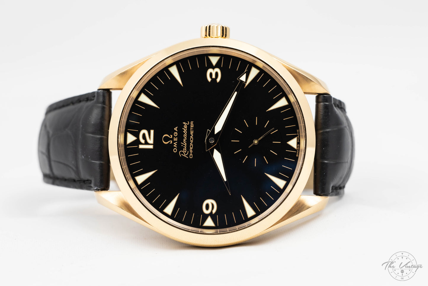 Omega Railmaster XXL Full Set Massive 49mm 18K Red Gold Model 221.53.49.10.01.001