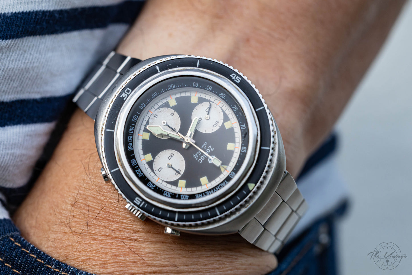 Zodiac Super Sea Wolf Chrono Valjoux 72, FULL SET
