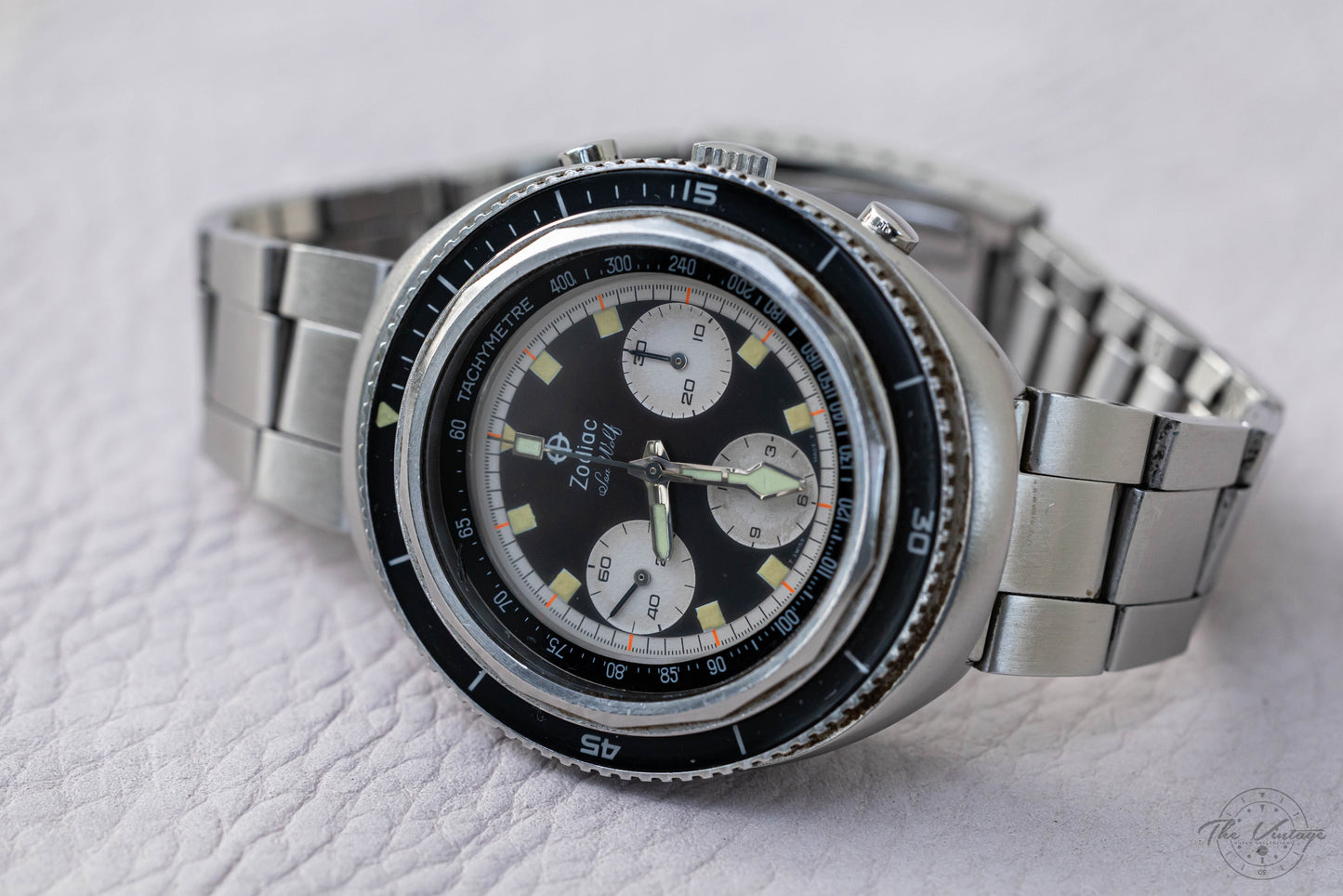 Zodiac Super Sea Wolf Chrono Valjoux 72, FULL SET
