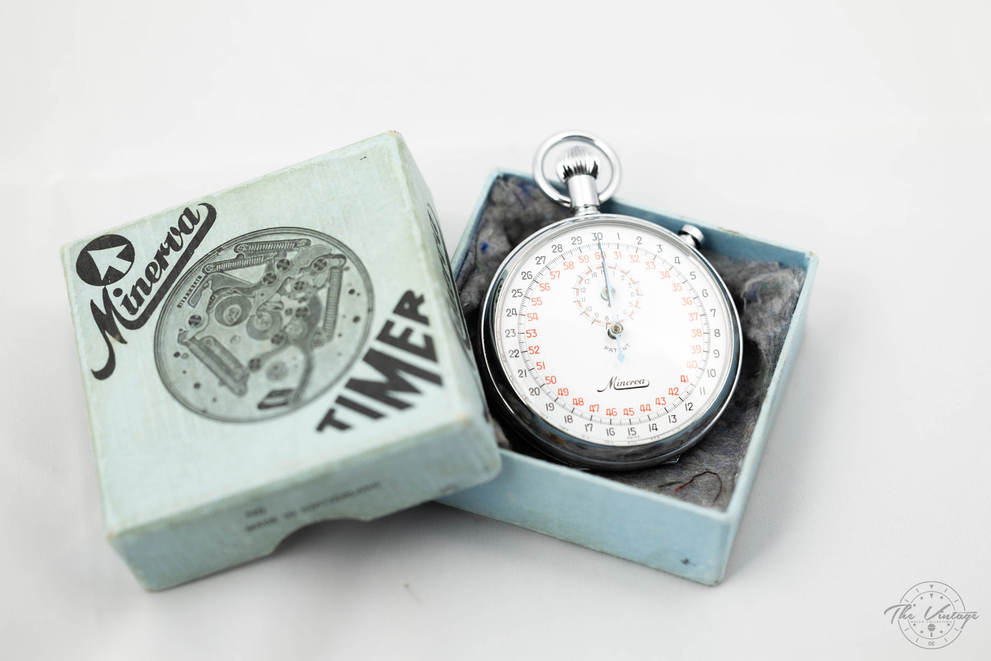 Minerva Mechanical Stopwatch 1/10 Sec NOS