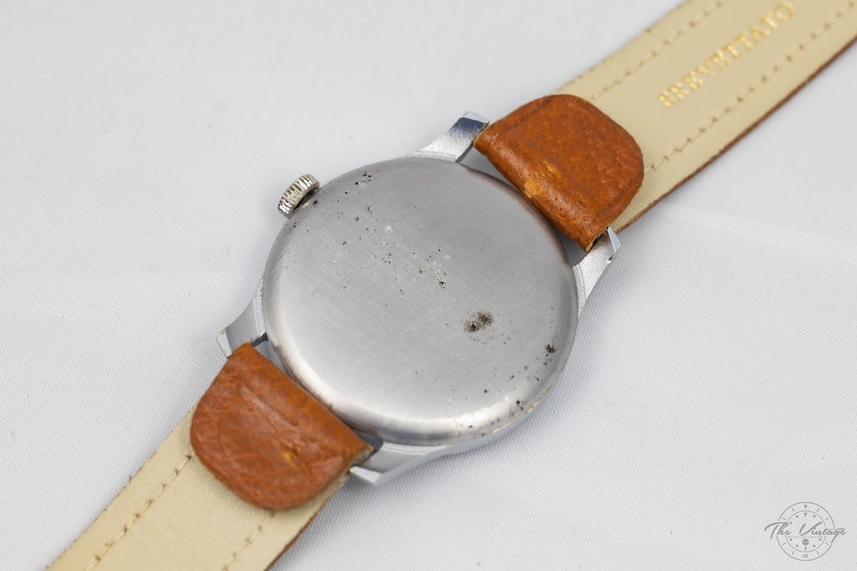 Cyma "Jumbo" 1930s Vintage Calatrava-Style 38mm (Stainless Steel)