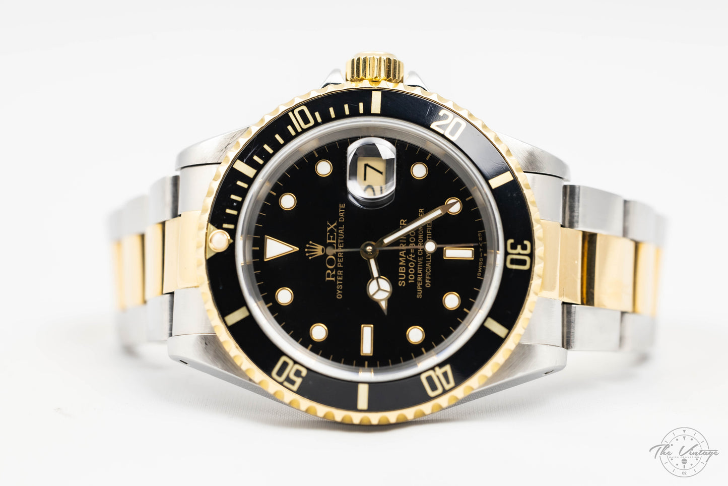 Rolex Submariner 16613 SS/Gold Black Dial