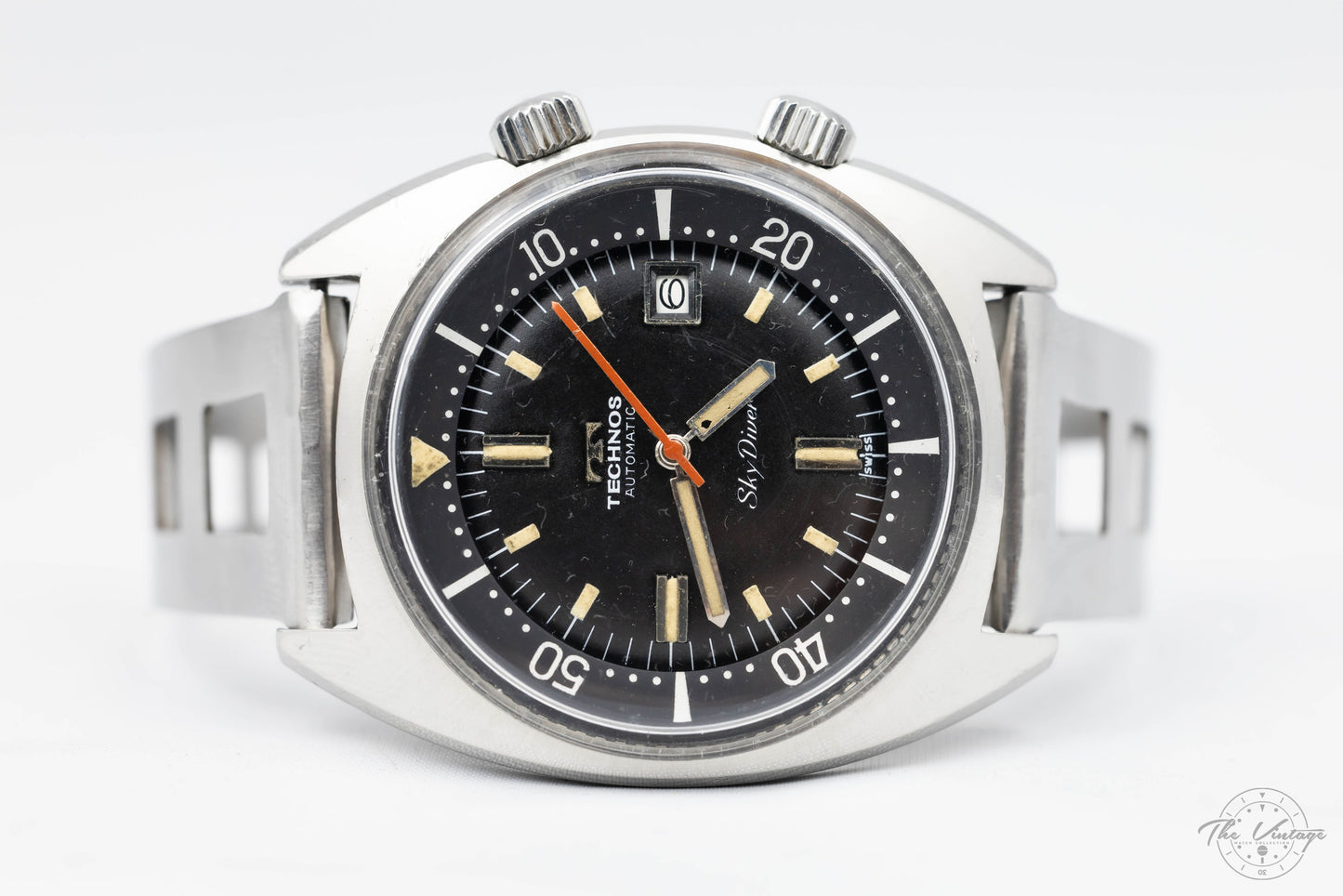 Technos Sky Diver Supercompressor Ref 1341 circa 1968 FULL SET Military History