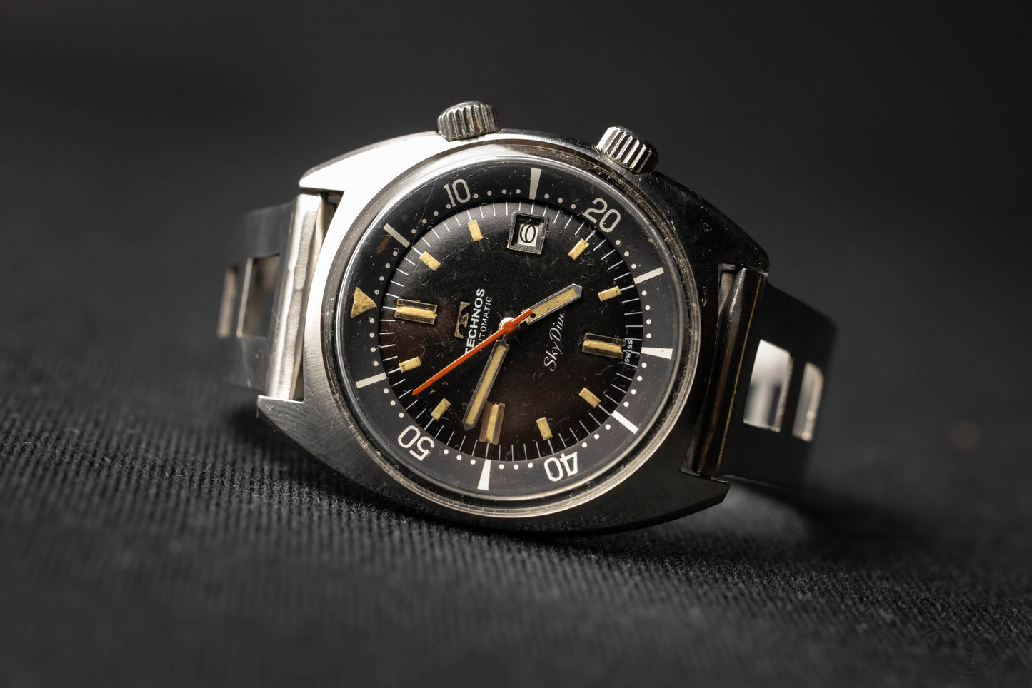 Technos Sky Diver Supercompressor Ref 1341 circa 1968 FULL SET Military History