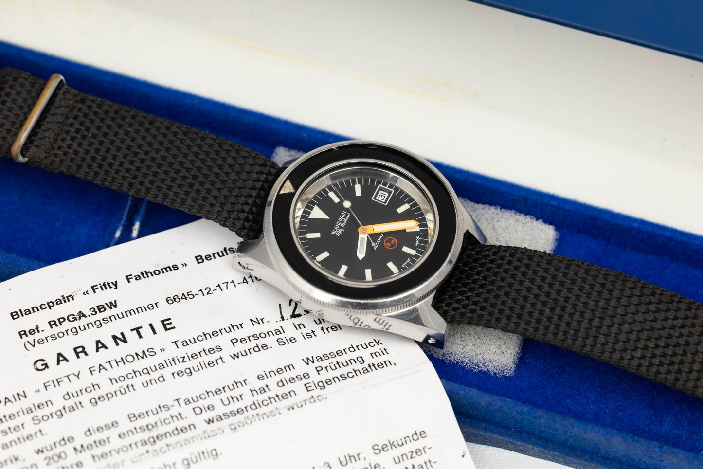 Blancpain Fifty Fathoms “BUND” Like NOS, with Box and Paper