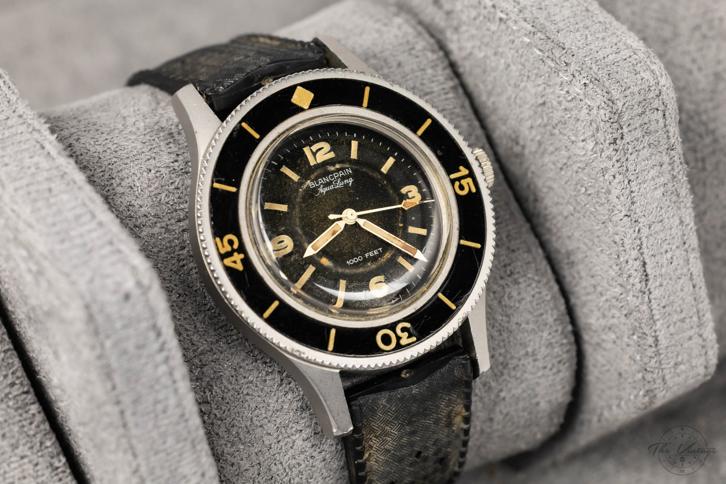 Blancpain Fifty Fathoms Aqua Lung 1000 Feet & Aqua Lung Depth Gauge w/Box