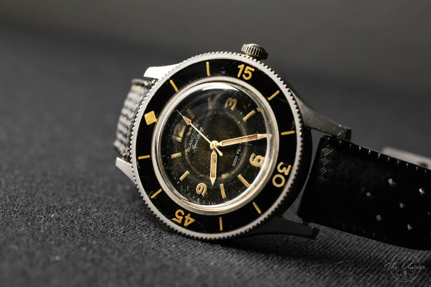 Blancpain Fifty Fathoms Aqua Lung 1000 Feet & Aqua Lung Depth Gauge w/Box