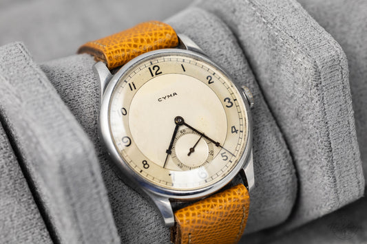 Cyma "Jumbo" 1930s Vintage Calatrava-Style 38mm (Stainless Steel)