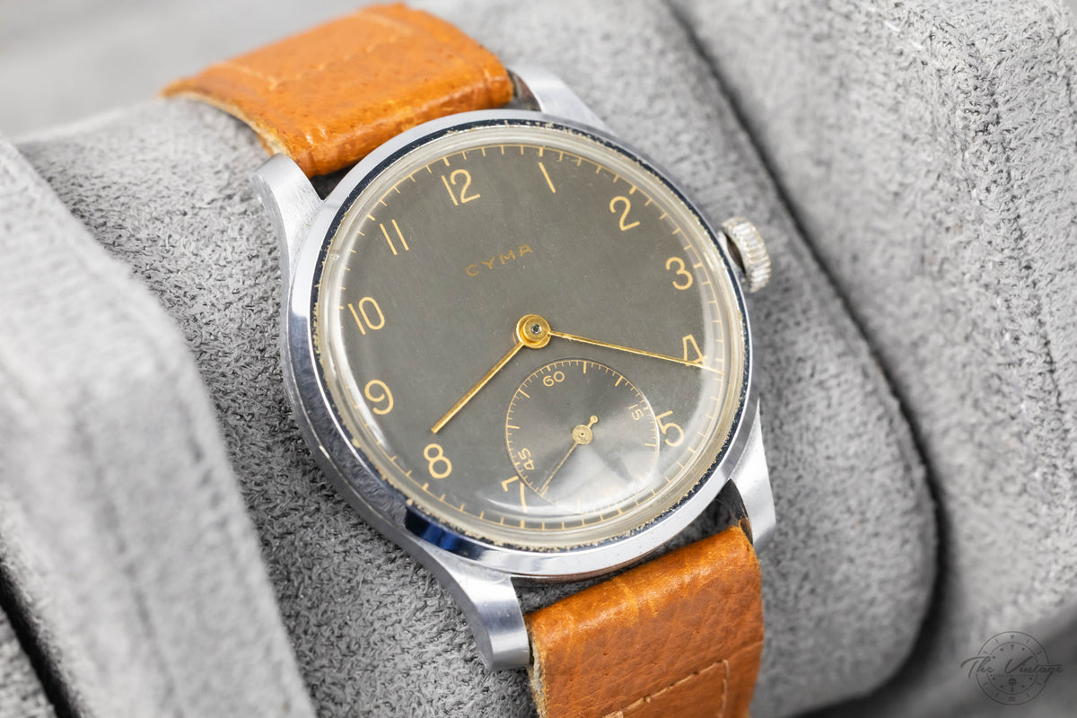 Cyma "Jumbo" 1930s Vintage Calatrava-Style 38mm (Stainless Steel)