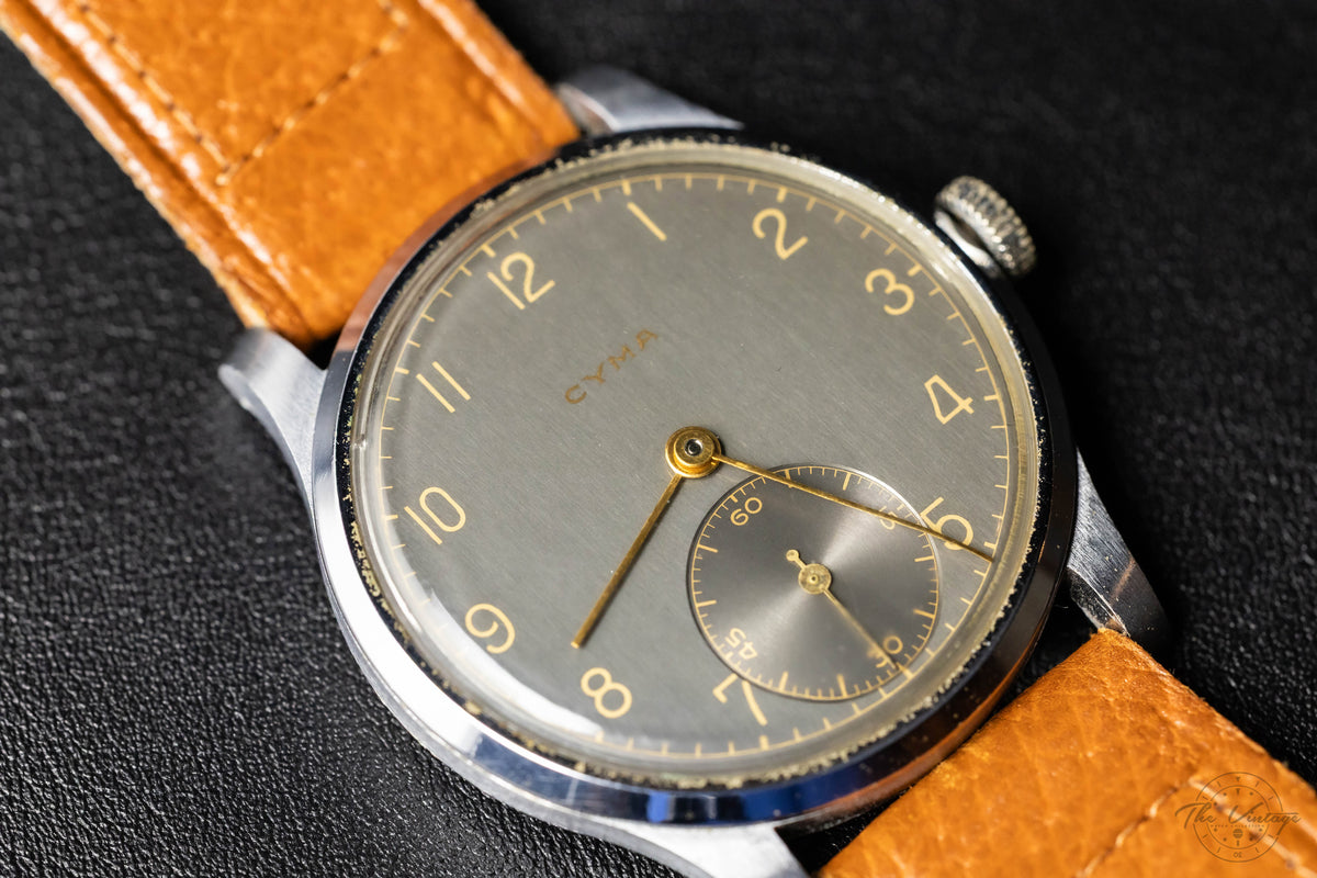 Cyma "Jumbo" 1930s Vintage Calatrava-Style 38mm (Stainless Steel)