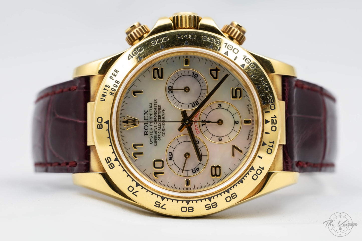 Rolex Daytona 16518 18K with Mother of Pearl Dial